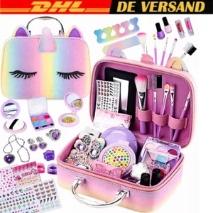 30PCS Kinderschminke Set Mädchen Schminkkoffer Mädchen Waschbar Schminke Kinde - Bild 1 von 11