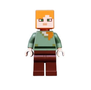 Lego Minecraft Alex Minifigur rötlich braune Beine - brandneu - Bild 1 von 1