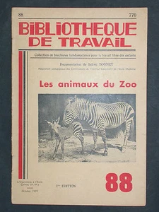 BT 88 Les animaux du Zoo - Flamant phoque zèbre ours girafe tigre chameau - Imagen 1 de 1