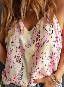 Neu - Damen Tanktop mit V-Ausschnitt, Übergröße 3XL (24-26) - Bild 1 von 4