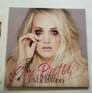 CARRIE UNDERWOOD Signed Autograph LP Cover "Cry Pretty" Color Vinyl JSA Full Let - Picture 1 of 5