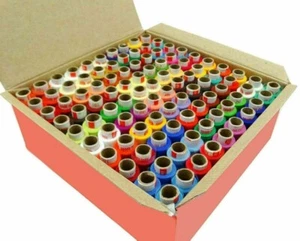 Polyester Sewing Threads in Box (Multi-Coloured) Set of 100 Pieces - Picture 1 of 3