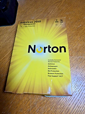 Norton Antivirus 2010 Antispyware CD Windows 7 Windows Vista Windows XP - Image 1 of 4