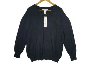 Workshop Republic Clothing Womens Knitted Sweater Black Long Sleeve XL - Picture 1 of 5