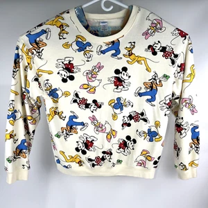 Disney Damen XXL Mickey And Friends Goofy All Over Print Pullover Sweatshirt - Bild 1 von 8