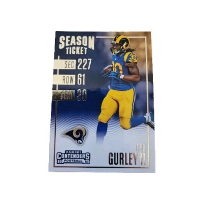 Tarjeta de fútbol americano 2016 Panini Contenders #17 Todd Gurley II Los Angeles Rams NFL (E4 Foto 1 de 2