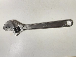 1970s Vintage 12" Length ** S-K TOOLS - Alloy *** Adjustable Wrench USA - Picture 1 of 9