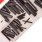 120 PIECE ASSORTED ROLL PINS SPRING TENSION C SLOTTED 1.6 X 4.8MM - 9.5 X 50.8MM