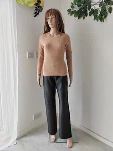 ❤️ Size 14 NEW LOOK brown knitted simple everyday classic pullover jumper 412 - Picture 1 of 9
