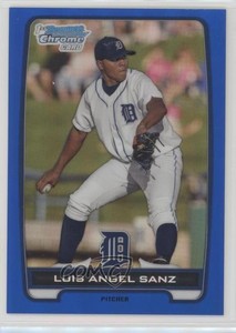 2012 Bowman Chrome Prospects Blue Refractor /250 Luis Sanz Angel #BCP95