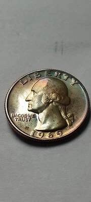 1969-S Washington Proof Quarter-BU  Beautifully Toned - Image 1 of 4