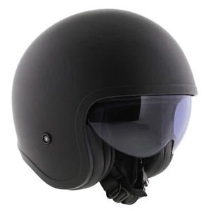 LS2 OF599 Spitfire II single mono matt black - Open Face helmet motorcycle sc... - Bild 1 von 7