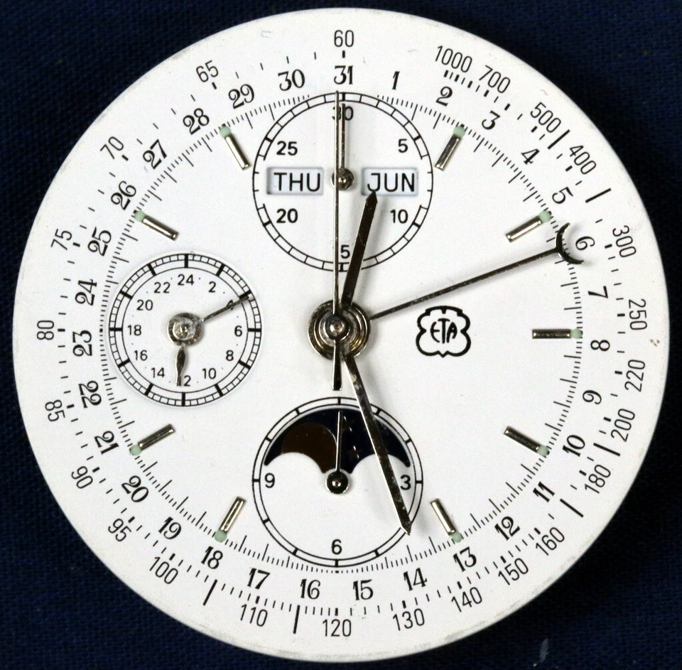 E2. ETA 7751 VALJOUX MOVEMENT PARTS NOS LISTING, YOU SELECT PART.  SWISS PARTS - Image 1 of 1