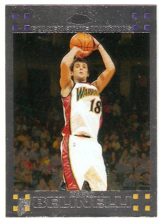 MARCO BELINELLI ROOKIE 2007-08 TOPPS CHROME 133 GS WARRIORS SPURS BOLOGNA - Image 1 of 1