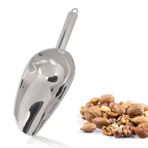 Stainless Steel Ice Scoop Metal Food Scooper Heavy Duty for Coffee Beans Rice... - Picture 1 of 8