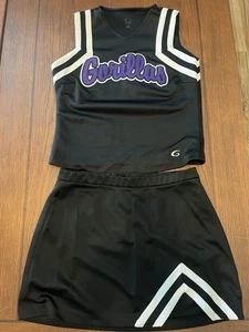 Uniforme de Animadora Halloween Disfraz Conjunto Adulto L Gorilas 40" Top 32 Falda - Imagen 1 de 6