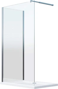 Parete Doccia Walk-In Angolare Doppio Vetro 8 Mm Reversibile (68-70 X 118,5-120, - Foto 1 di 12