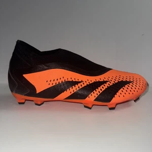 Adidas Predator Accuracy+ FG Orange Black Soccer Cleats GW4595 Men's Size 8 Shoe - Picture 1 of 8
