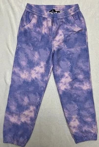 Lands End Girls Sweatpants Size XL 14-16 Tie Dye Purple - Picture 1 of 11