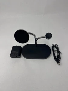 Chargeur sans fil Samsung 3 en 1 chargeur sans fil noir - Photo 1 sur 8