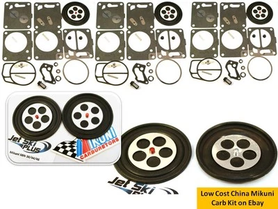 Mikuni SBN 3 Pack Carb Triple Carburetor Rebuild Kit Yamaha Polaris Tigershark - Image 1 of 4