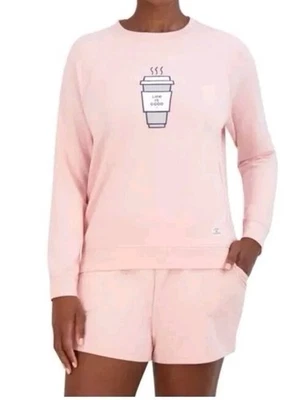 Suéter Life Is Good Suave Manga Larga Logo en Rosa del Himalaya - Copa To-Go" - XL Foto 1 de 4