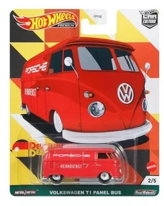 Miniature Car 1/64 Volkswagen T1 Panel Bus Hot Wheels Culture Deutschland Design - Picture 1 of 4