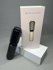 Plasma Hair Styling Brush Cordless Heated Curler and Straightener 40mm 4 Temp - Picture 1 of 19