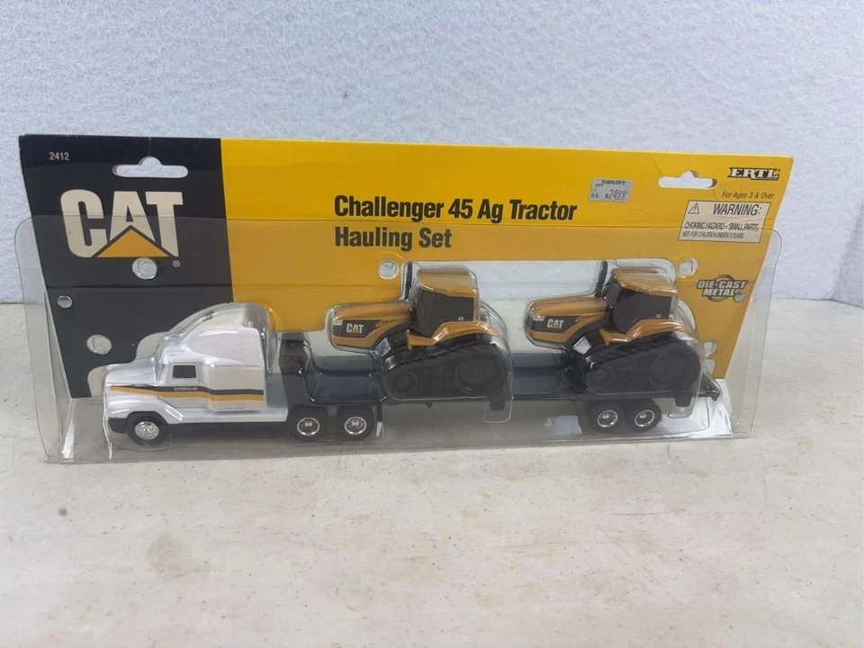 ERTL CAT CATERPILLAR CHALLENGE 45 AG TRACTOR TRANSPORTE SEMI SET 1/64 NUEVO SELLADO Foto 1 de 4