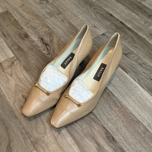 Vintage Bally Retro Gold Detail Leder Heels - Bild 1 von 7