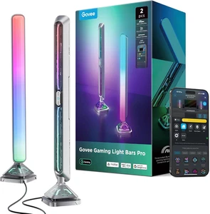 Light Bars Pro per Gaming, Aggiornato 16 Pollici Smart Triple-Sided RGBIC Illuminatio - Foto 1 di 12