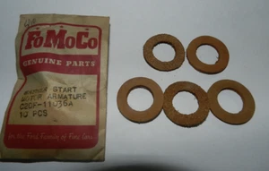Vtg FoMoCo 1939-64 NOS Starter motor Armature Washers C2DF-11036A Lot of 5 - Picture 1 of 3