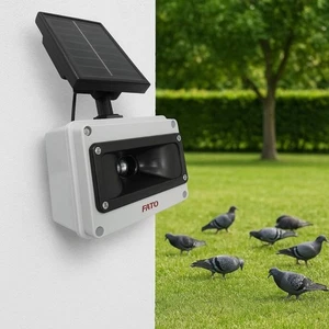 Repellente ultrasuoni per uccelli colombi gabbiani corvi - versione solare - Foto 1 di 1