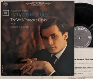 Columbia MS 6408 lp GLENN GOULD Bach WELL-TEMPERED CLAVIER Book 1 stereo 1AK/1AG - Picture 1 of 6