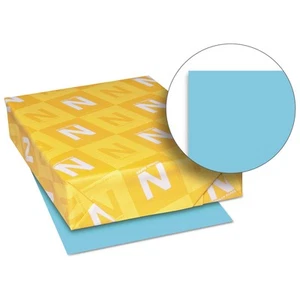 Neenah Paper Exact Brights Paper 8 1/2 x 11 Bright Blue 50 lb 500 Sheets/Ream - Picture 1 of 2