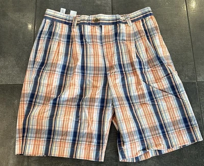 Cutter & Buck Golf Shorts Men’s 100% Cotton Multicolor Plaid Size 34 - Image 1 of 3