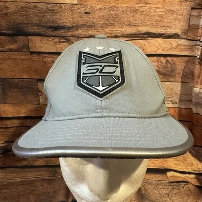 Under Armour SC30 Hat Cap Stephen Curry SnapBack Adjustable Gray Silver Youth - Image 1 of 4