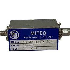 1,1 GHz 1100 MHz 25 dB +20 V SMA Mikrowellenverstärker AM-2A-1059-20P MITEQ - Bild 1 von 1