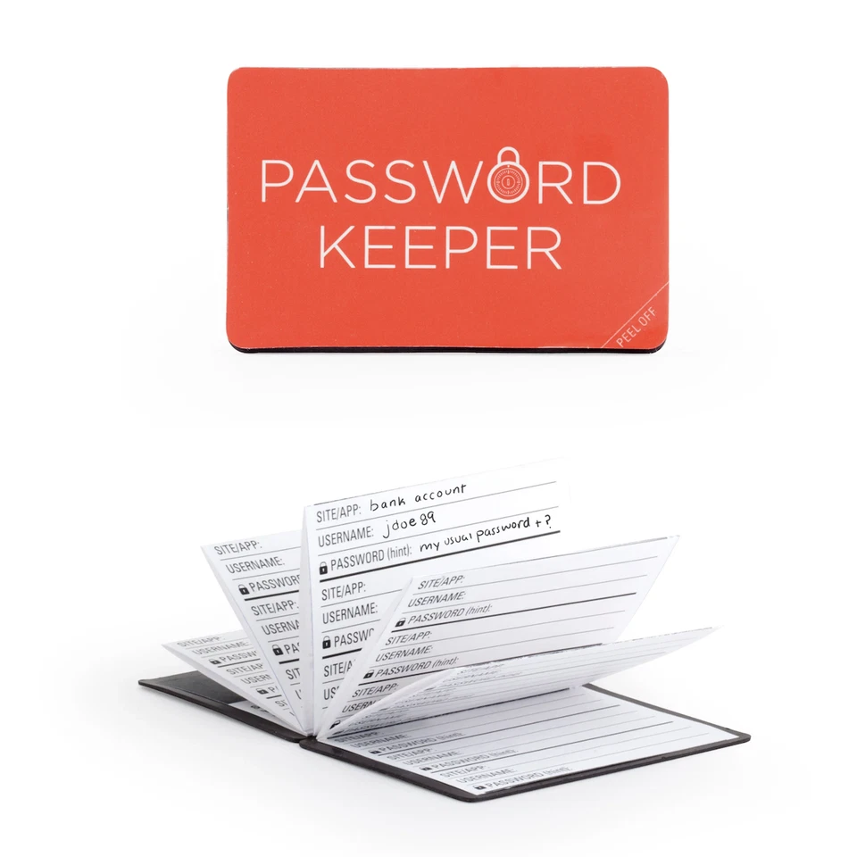 Kikkerland Mini Password Keeper Folding Log Book Reminder Diary Oraganiser Gift