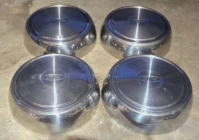 Set of 4 OEM 1992-2014 Ford E250 E350 Econoline Cargo Van 12" Dog Dish Hubcaps - Image 1 of 4