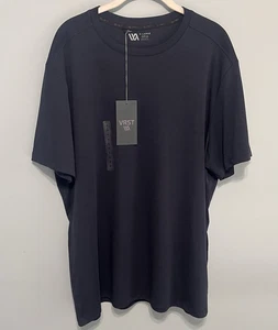 VRST Men's Performance Blue Darker Ardosia Slate Short Sleeve T-Shirt Size XL - Picture 1 of 9