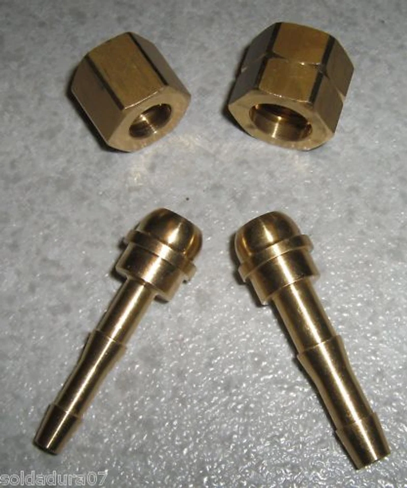 KAYSER WERCK GMBH Spiel Mutter + Sauerstoff Nippel + Gas Acetylen Propan Butan Autogenes Schweißen