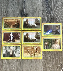Star Wars Heritage Topps Trading Cards 2004 Yellow Border Lot of 8 Anakin - Afbeelding 1 van 19