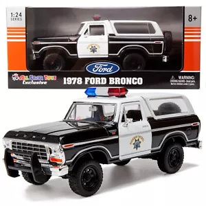 1978 Ford Bronco Ranger California Highway Patrol BHKW Polizei 1:24 MOTORMAX 76985 - Bild 1 von 7