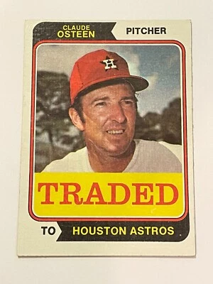 1974 Topps Traded Baseball #42T - Claude Osteen - Houston Astros - Imagem 1 de 2