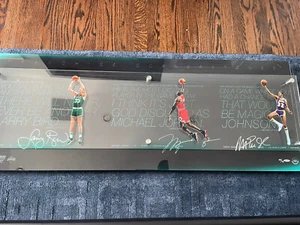 Michael Jordan, Magic Johnson & Larry Bird Signed Franchise Cornerstone LE (75) - Picture 1 of 8