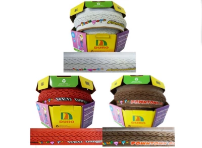 DURO Fixie Pops DURO 24-622 Rennrad Singlespeed 28" rot | braun | weiss Reifen - Bild 1 von 4