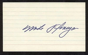 Mike Flanagan {1951-2011} Vintage Signed 3x5 Index Card Baltimore Orioles COA - Picture 1 of 1