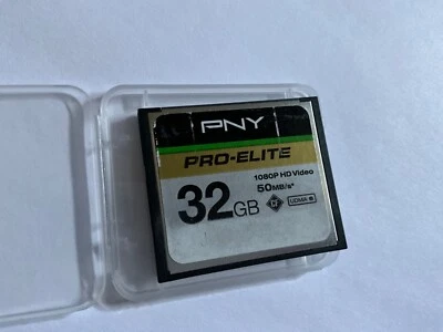1pcs 32gb pro elite PNY for CF DSLR NIKON CANON  cameras - Image 1 of 4