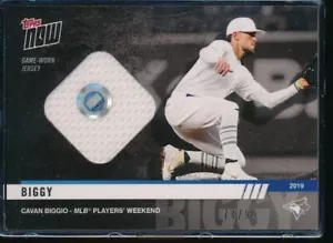 Maglia Topps Now Players Weekend Cavan Biggio Game Worn 2019 reliquia RC #d/99 - Foto 1 di 2